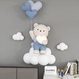 Statue d'ours en ballon à suspendre au mur pour chambre d'enfant