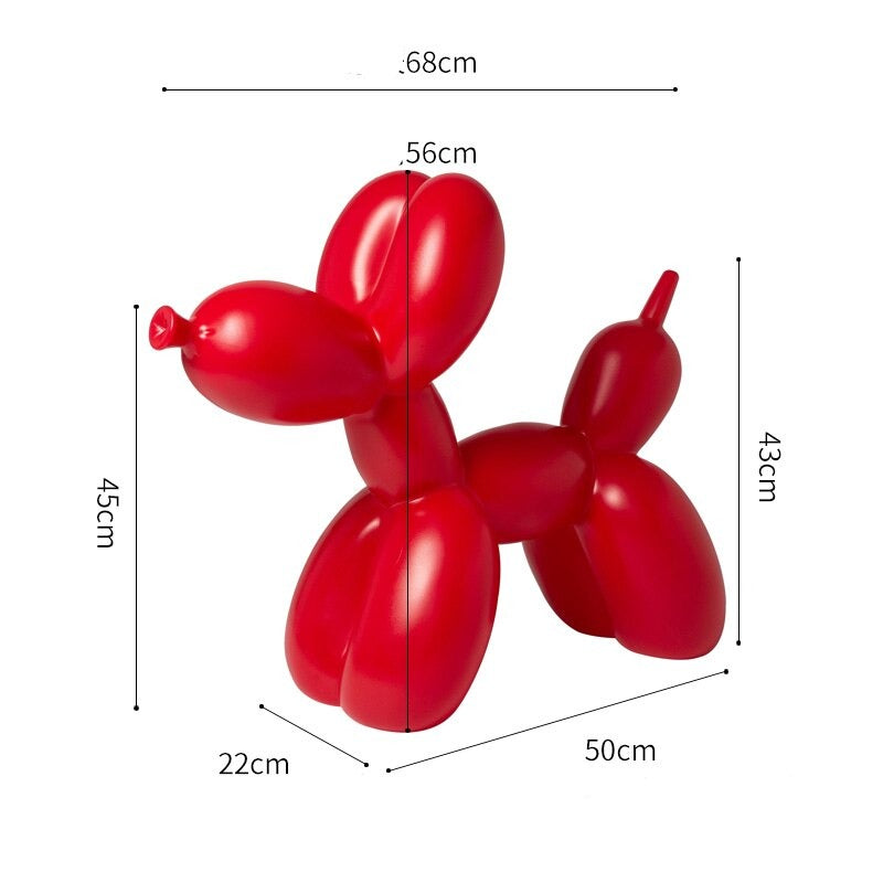 Ballon-Hundestatue: Lebendiges Ornament für festliche Dekoration
