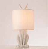 Masked Rabbit Resin Table Lamp - Illuminate Your Space