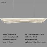Lustre Acrylic Chandelier: Elegant Lighting Fixture