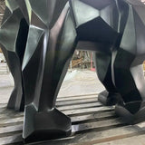 Gorilla-Skulptur aus Fiberglasharz mit mattiertem Finish