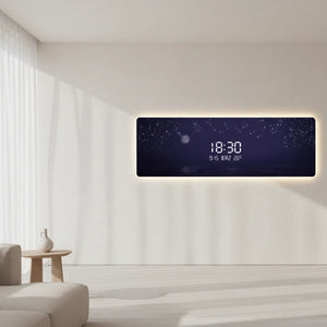Starry Sky Digital Wall Clock – LED Display Modern Acrylic Silent Clock-BabiesDecor.com