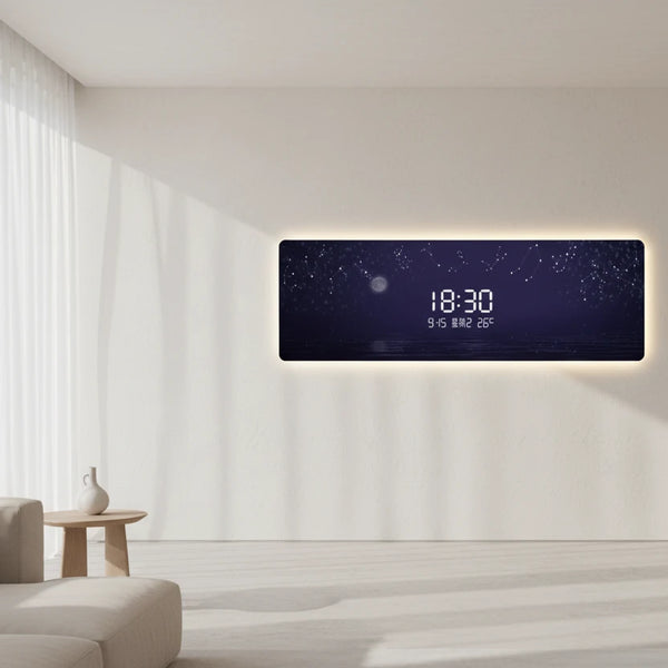 Starry Sky Digital Wall Clock – LED Display Modern Acrylic Silent Clock-BabiesDecor.com