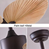 Ventilateur de plafond feuilles de palmier - Ventilateur de plafond design 