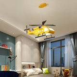 War Helicopter LED Chandelier for Kids Bedroom