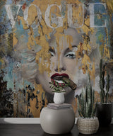 Marilyn Monroe Ikonisches Tapetenwandbild – Wanddekoration