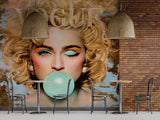 Marilyn Monroe Vogue Bubble Wallpaper Mural – Wall Decor
