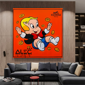 Alec Monopoly Richie Rich Money Man Canvas Print-Wall Posters