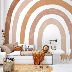 Boho Rainbow Wall Decal | Large Boho Rainbow Wall Sticker-Home Decor Decals