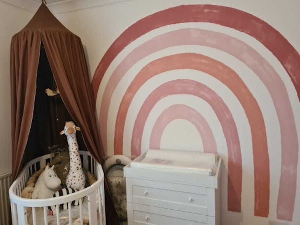 Boho Rainbow Wall Decal | Large Boho Rainbow Wall Sticker-Home Decor Decals