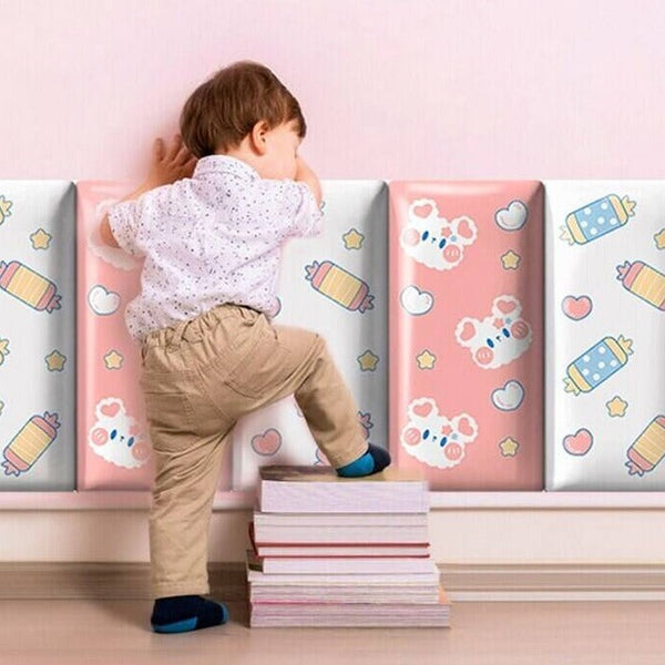 Candy Land Kids Wall Padded Safety Cushions Pack-Anti Collision Padded Wall Stickers