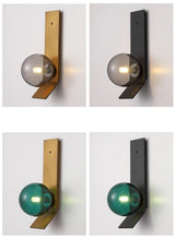 Soot Glass Bedroom Bedside Wall Lamps