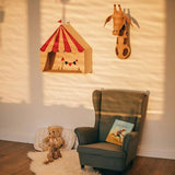 Entzückender Giraffen-Plüschtier-Wandbehang für Kinderzimmerdekoration