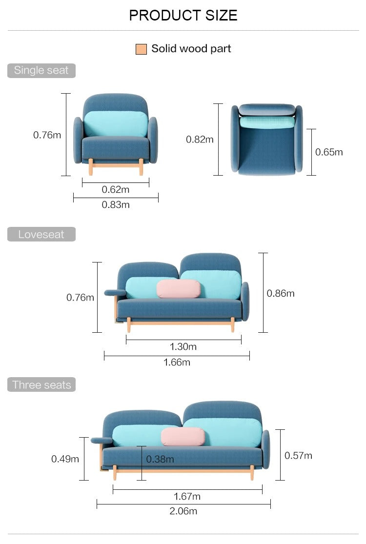 Macaron Designer Sofa Set: Furniture with Taste