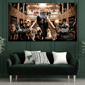 Godfather Scarface Character Canvas Wall Art-Wall Posters