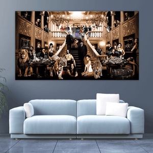 Godfather Scarface Character Canvas Wall Art-Wall Posters