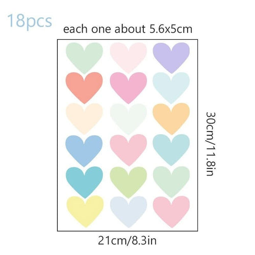 Kids Room Wall Stickers - Heart and Butterfly Design-Home Decor Decals