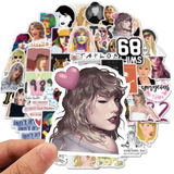 Taylor Swift-Aufkleberpaket – Lebendige Designs berühmter Sänger