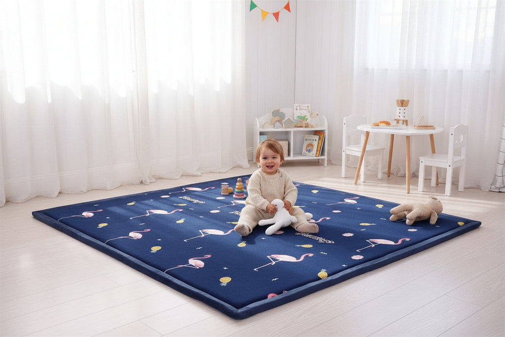 Premium Baby Play Mat – Soft Coral Velvet Kids Rug with 2cm Cushioning-Toddler Play Mats