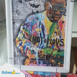 Biggie Smalls Iconic Singer Canvas Wall Art-Wall Posters