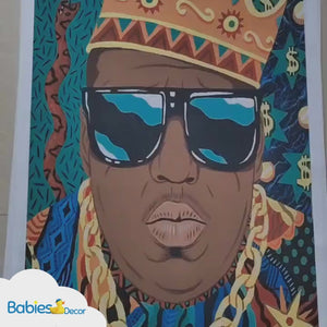 Biggie Smalls Rapper Canvas Wall Art - Authentic Collection-Wall Posters