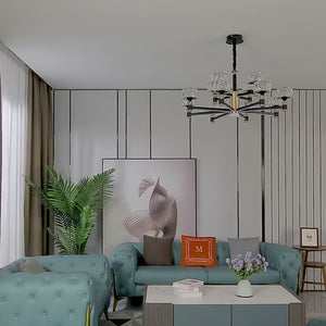 Crystal Cylinders LED Chandelier - Modern Lighting-Ceiling Chandelier