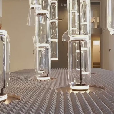 LED Glass Chandelier Lighting for Living Room Stair Hall-Chandeliers