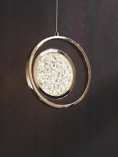 Double Rings Staircase Chandelier: Luxury Lighting Fixture-Staircase Chandelier