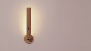 Rotatable Oak Wood 360° Wall Light USB Chargeable-Wall Lights
