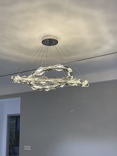 Crystal Ring Chandelier - Illumination for Every Space-Ceiling Chandelier