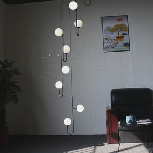 Hooked Staircase Chandelier: Elegant Lighting Fixture-Staircase Chandelier