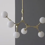 Circular Glass Ball Molecule Chandelier Lighting