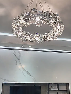 K9 Crystal Chandelier - Dazzling Elegance for Your Space-Ceiling Chandelier