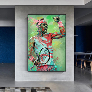 Rafael Nadal Tennis Legend Sports Canvas Wall Art-Wall Posters