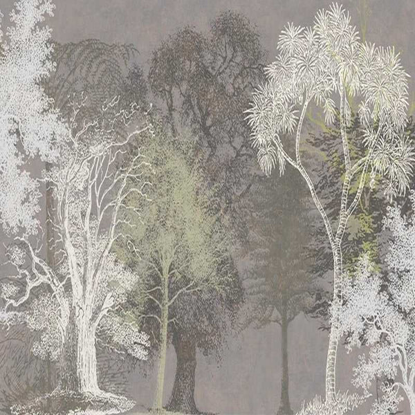 Retro Forest 3D Tree Wallpaper for Home Wall Decor-Trees Wallpaper