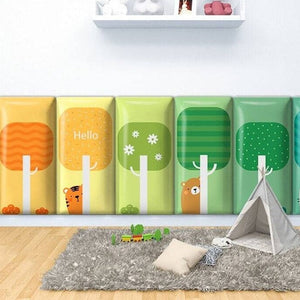 Spring Blossom Trees Kids Wall Padded Safety Cushions-Anti Collision Padded Wall Stickers