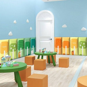 Spring Blossom Trees Kids Wall Padded Safety Cushions-Anti Collision Padded Wall Stickers