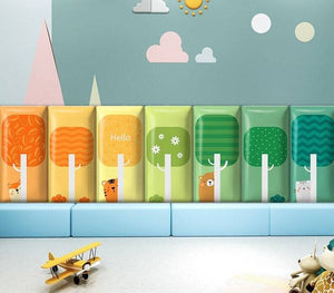 Spring Blossom Trees Kids Wall Padded Safety Cushions-Anti Collision Padded Wall Stickers