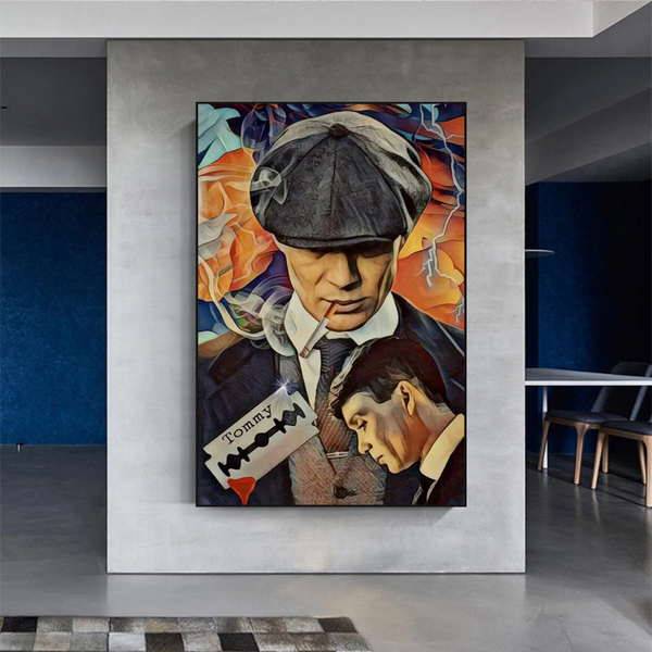Tommy Shelby Peaky Blinders Drama Canvas Wall Art-Wall Posters