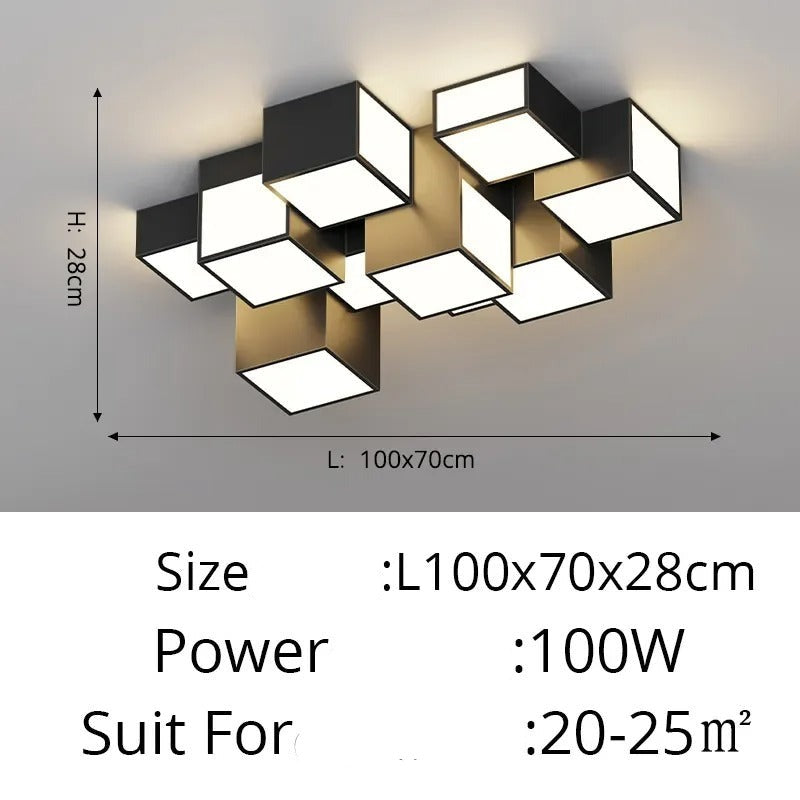 Plafonnier Cubes - Éclairez avec une touche moderne