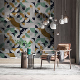 Abstract Moroccan Theme - Living Room Wallpaper Mural