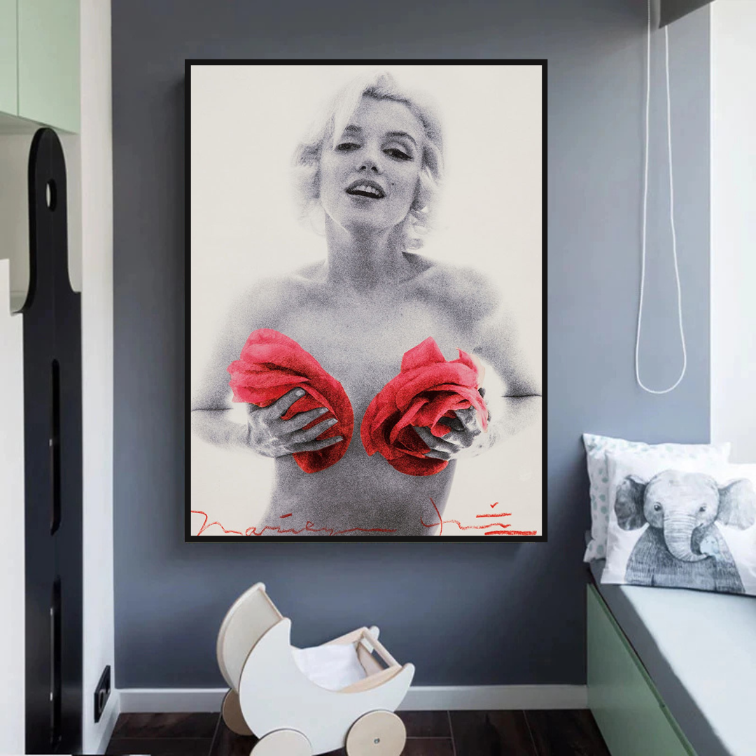 Red Flowers: Marilyn Poster - Captivating Blossoms