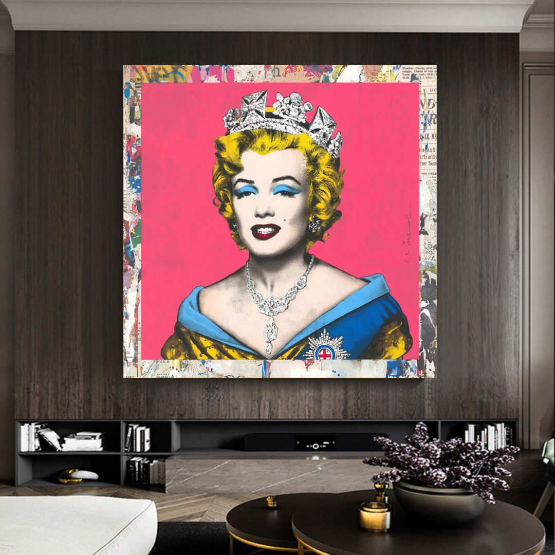 The Crowned Queen: Marilyn Poster for Vintage Collectors
