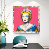 The Crowned Queen : Marilyn Poster pour les collectionneurs vintage