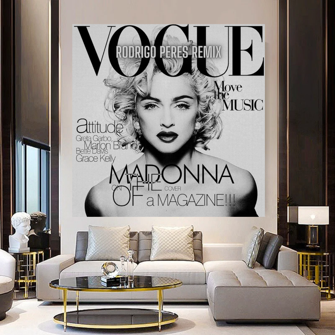 Madonna Vogue Canvas Art - Cover Girl