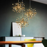Stainless Steel Leaf Chandelier Lamp - Home Decor Lighting