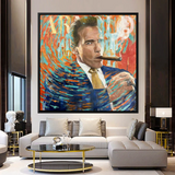 Arnold The Muscle King Canvas Art