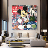 Mickey Mouse Canvas Wall Art Secure the Bag