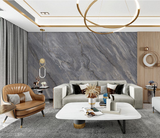 Grauer Nebelstein-Design – Marmor-Tapeten-Wandbilder