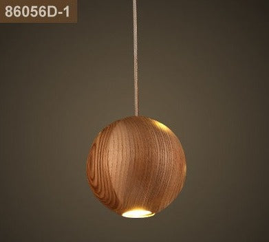 Wooden Globe Pendant Light: Stylish Illumination